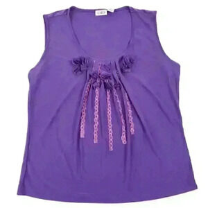 Cato Blouse Women's Size M Sleeveless Round Neck